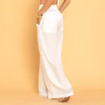 Calça Wide Branca Trópico - P -  M - Imagem 2